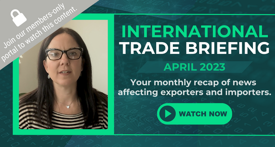 International Trade Briefing: April 2023 [Video]