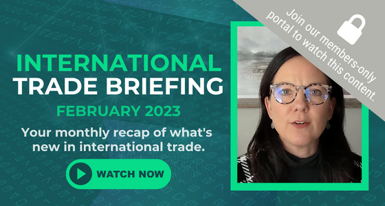 International Trade Briefing: March 2023 [Video]